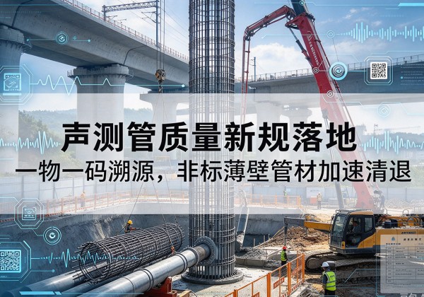 溆浦声测管质量新规落地，一物一码溯源，非标薄壁管材加速清退