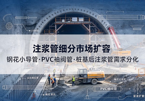 溆浦注浆管细分市场扩容，隧道钢花小导管、PVC 袖阀管、桩基后注浆管需求分化
